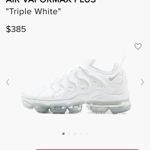 AIR VAPORMAX PLUS"Triple White